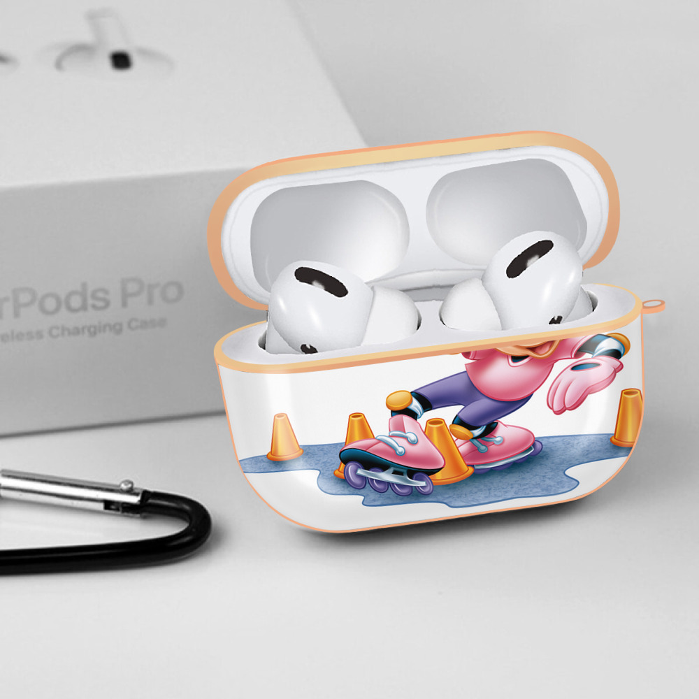ミッキーマウス Mickey Mouse 【AirPods Pro用】ハードシェル保護ケース｜耐衝撃・防指紋・カラビナ付き商品仕様